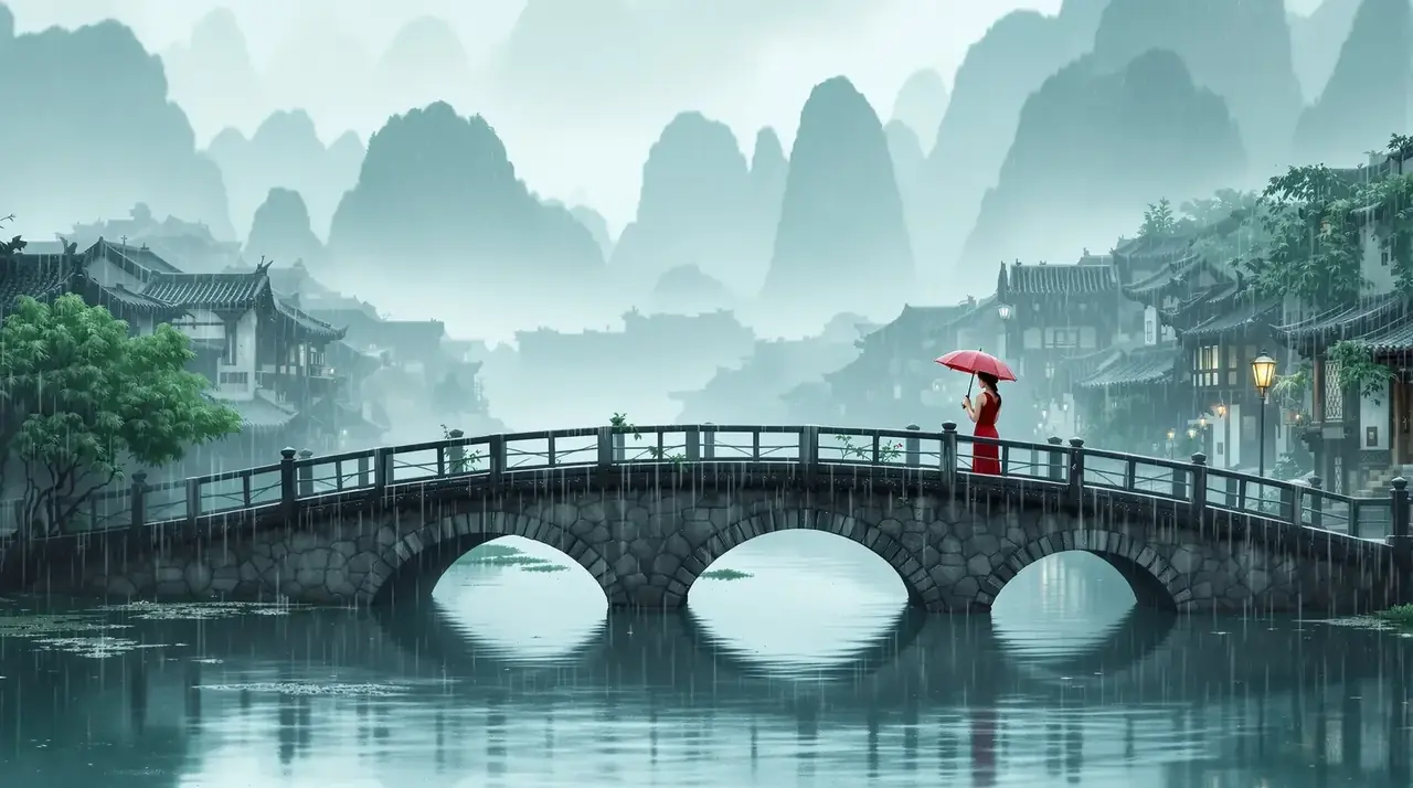 水墨江南 高清影片头图 - 黄色影院
